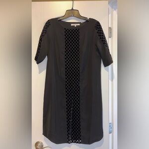 Foxcroft Black Polka Dot Dress EUC